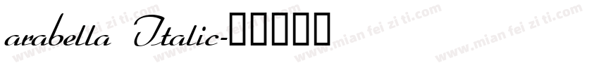arabella Italic字体转换